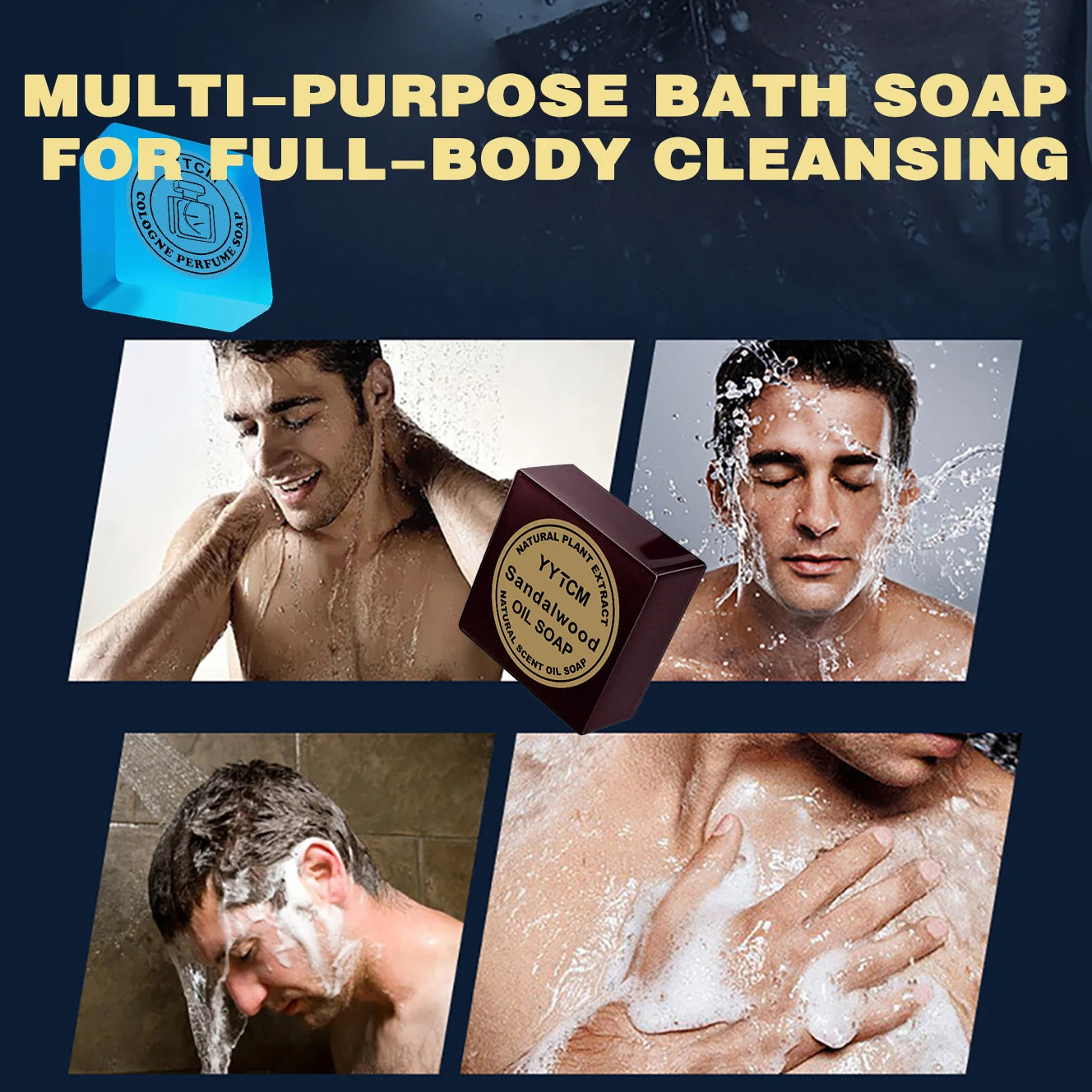 Sandalwood Cologne Soap 70g Handmade Bath Soap
