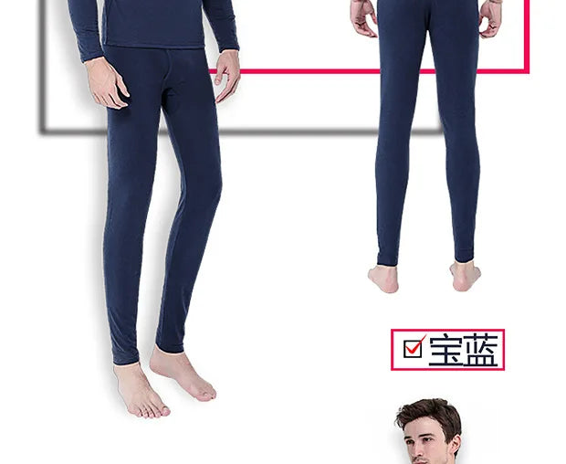 Long Underwear For Men Long Johns High Quality Cotton Oversized 5XL Thermal Underwear