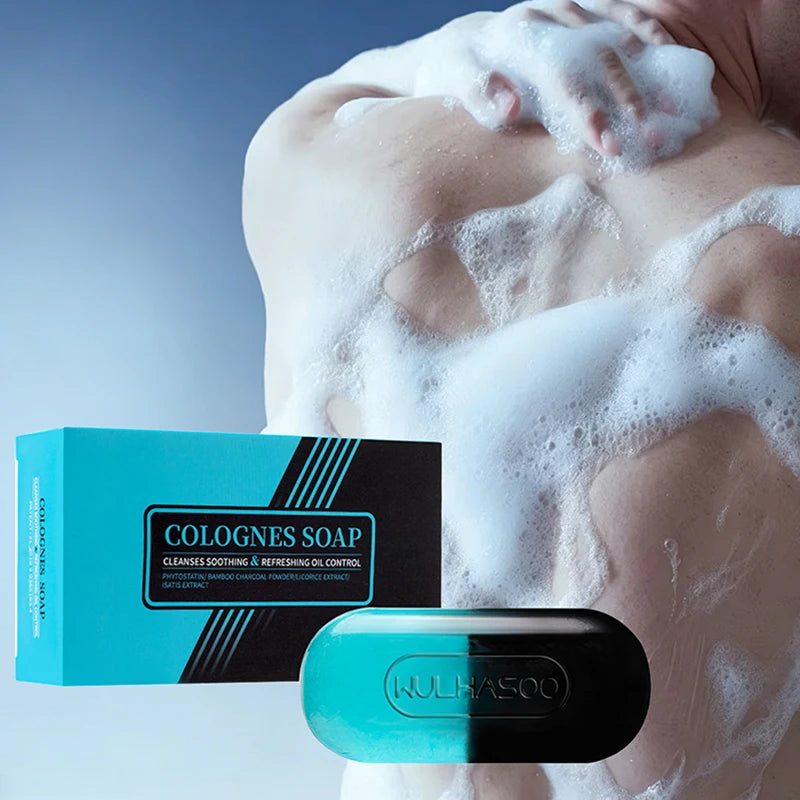 Men's Dual Color Cologne Soap Bar for Daily Use