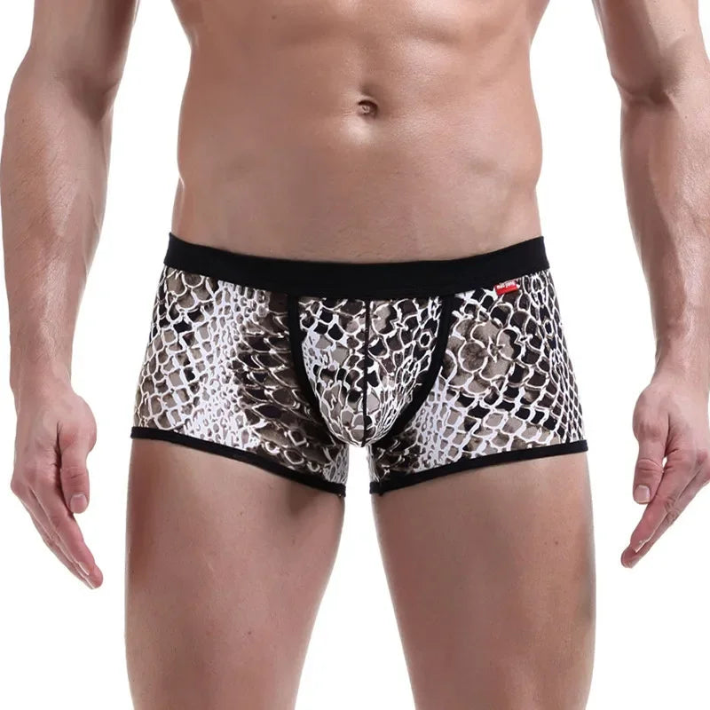 Men's Camouflage Boxer Shorts with Breathable Fabric