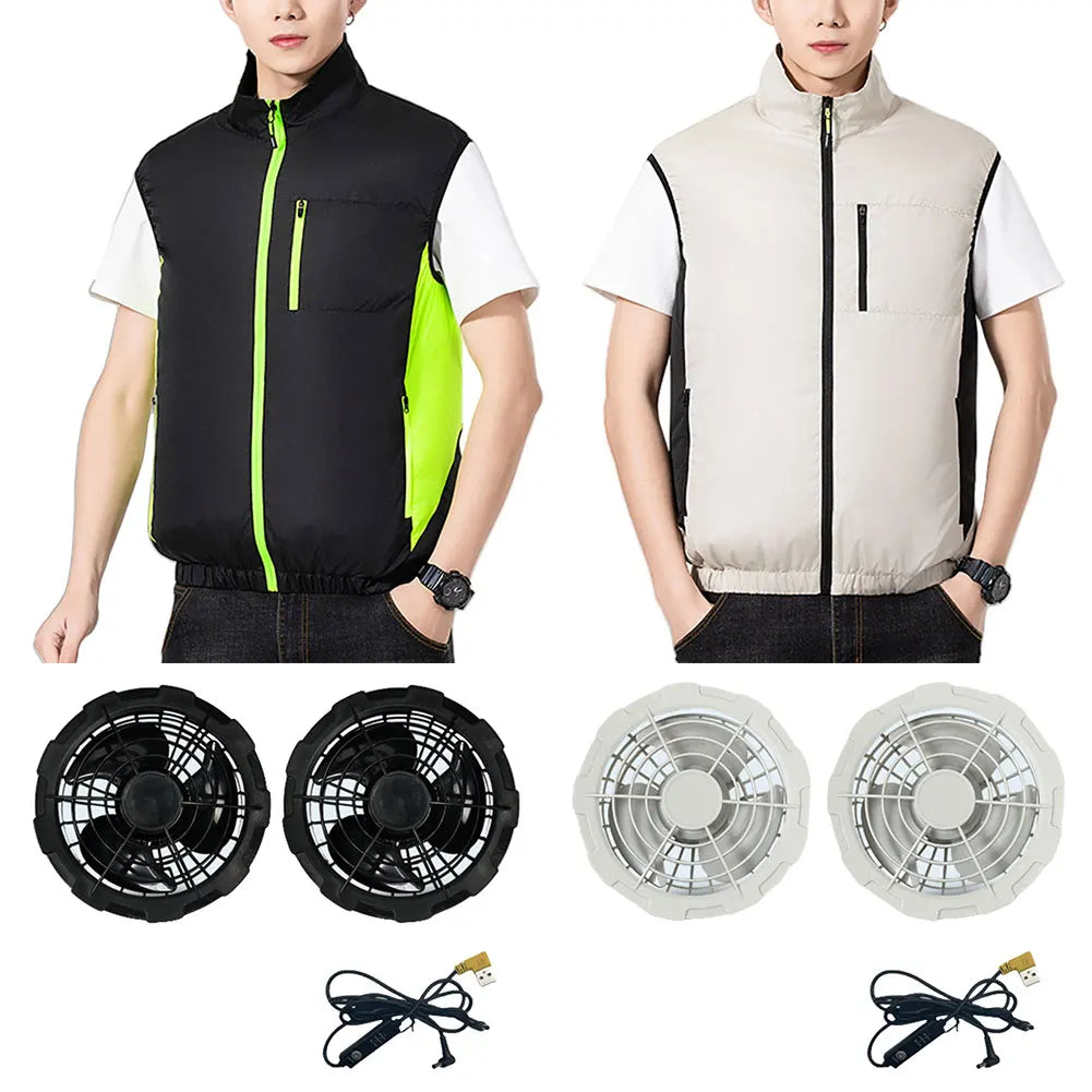 Cooling Vest for Men and Women, Polyester Summer Air-conditioned Clothes