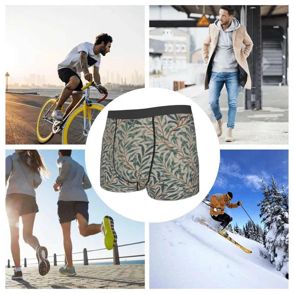 Breathable Cotton Polyester Boxer Shorts for Men