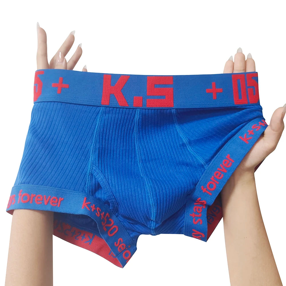 Men's Cotton Breathable Letter Printed Boxershorts