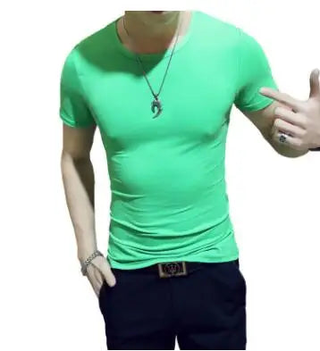 New Top Tees Man T Shirt Fitness T-shirts Mens V Neck Man T-shirt for Male Tshirts 4XL Plus Size Oversized T Shirt  Men Clothing