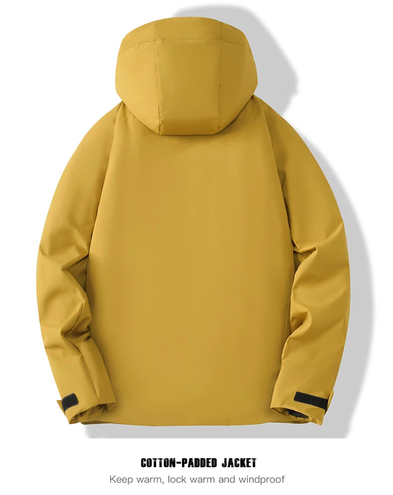 Unisex Waterproof  Windproof Thermal Windbreaker Men Women Hiking Climbing Jacket