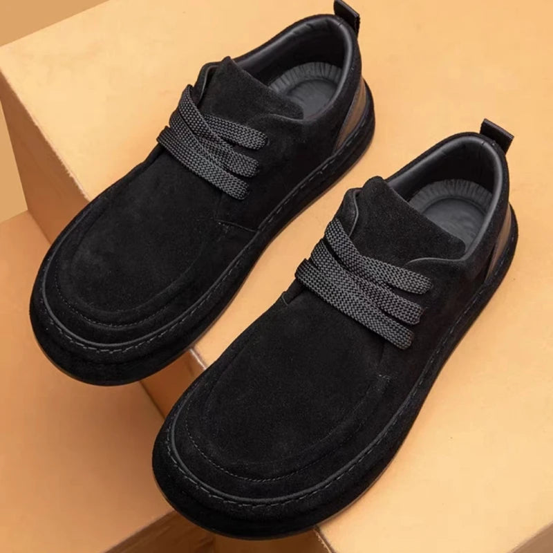 Brown Casual Loafers for Men Made of Durable Suede