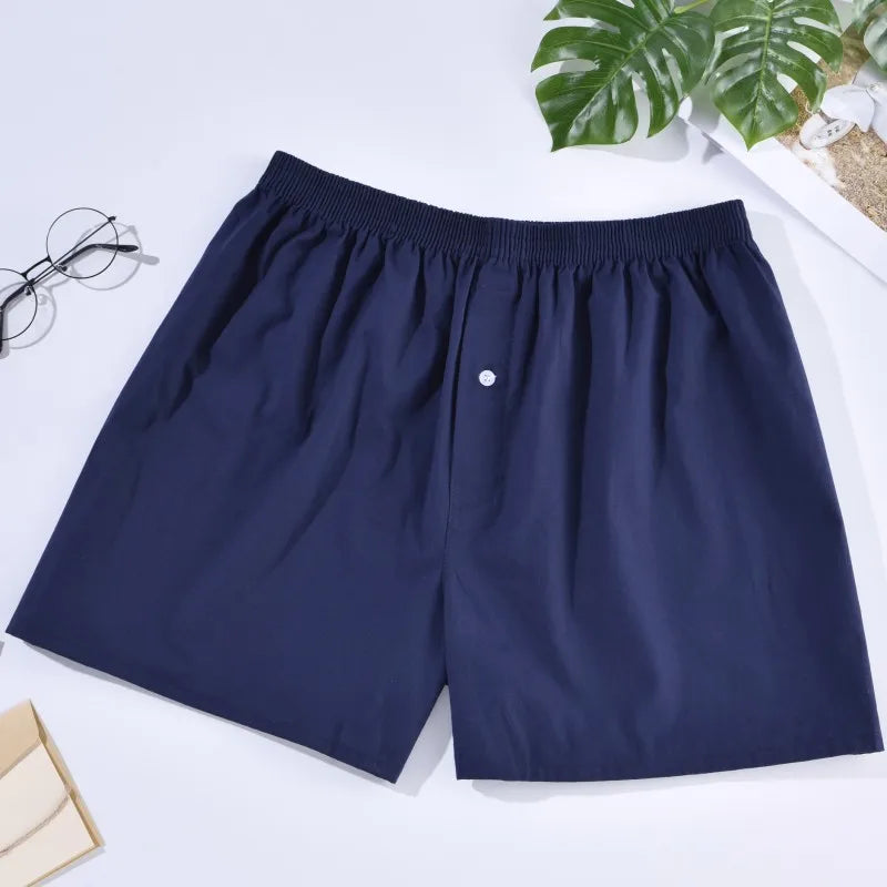 Men's Cotton Boxer Shorts for Sleep and Homewear