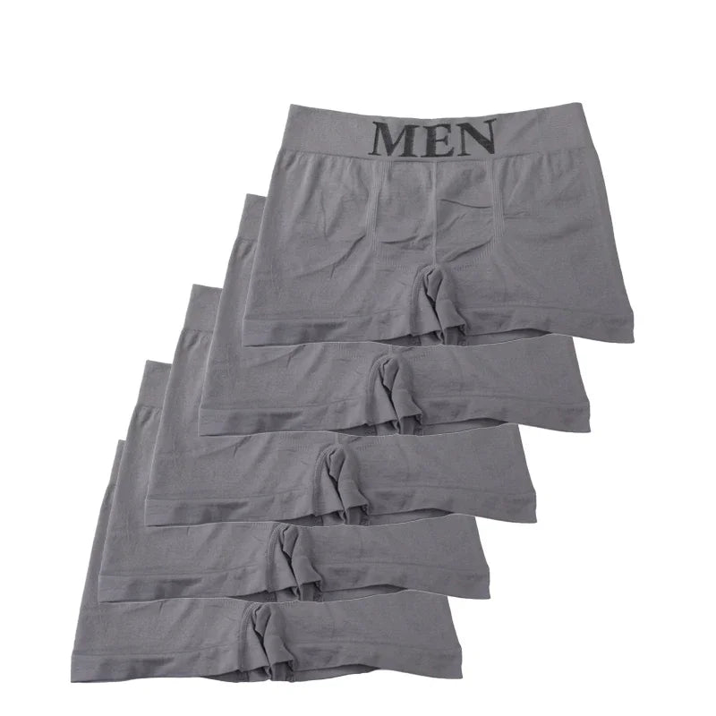 Men's Boxer Briefs 5 Pcs Soft Stretch Underwear