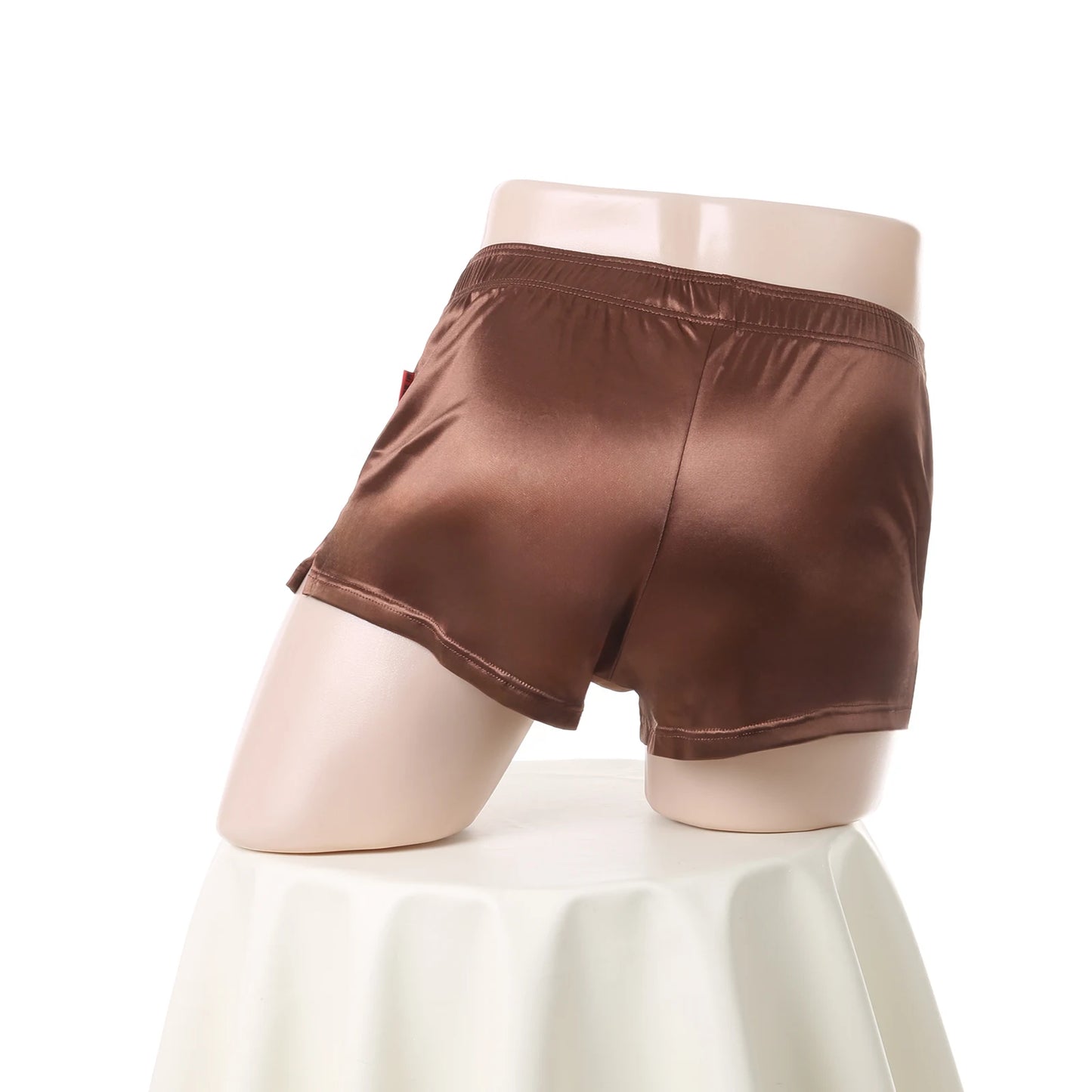 Sexy Sleepwear Nightwear Satin Short Pants Men Underwear Lounge Pajamas Homewear Sleep Bottoms Boxershorts