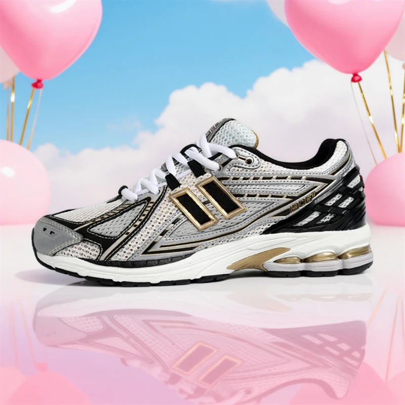 Women's Leather Lace-Up Sports Shoes for Spring and Autumn