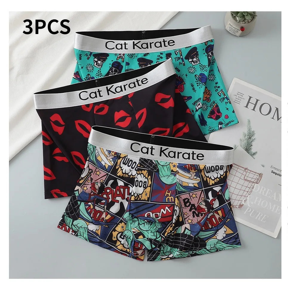 Men's Polyester Boxer Shorts Underwear