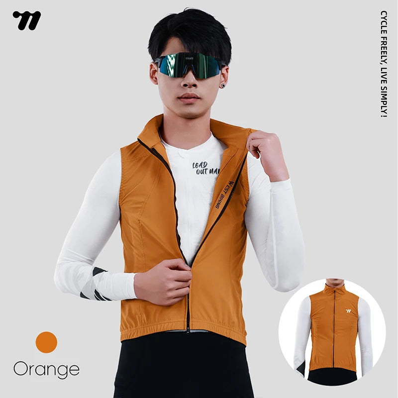 West Biking Men's Cycling Vest Windbreaker Lightweight