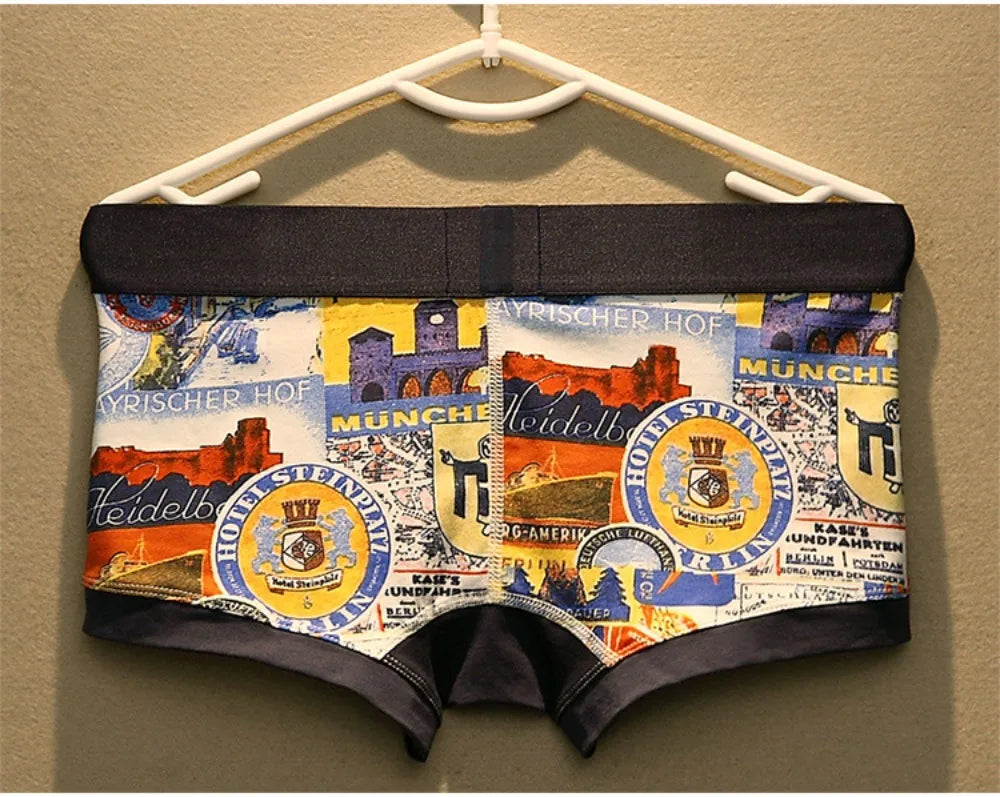 Men's Cotton Boxer Shorts with U Pouch