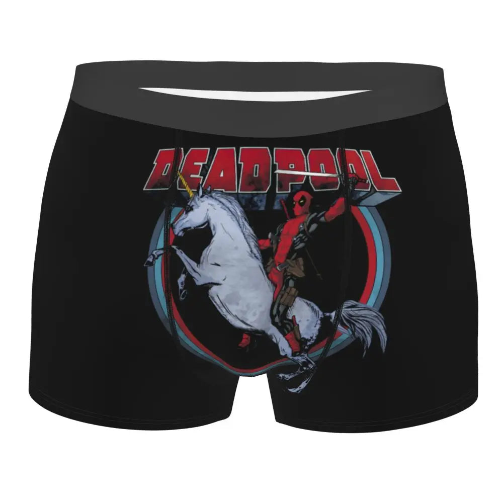 Deadpool Boxer Shorts for Men - Lycra Polyester Blend
