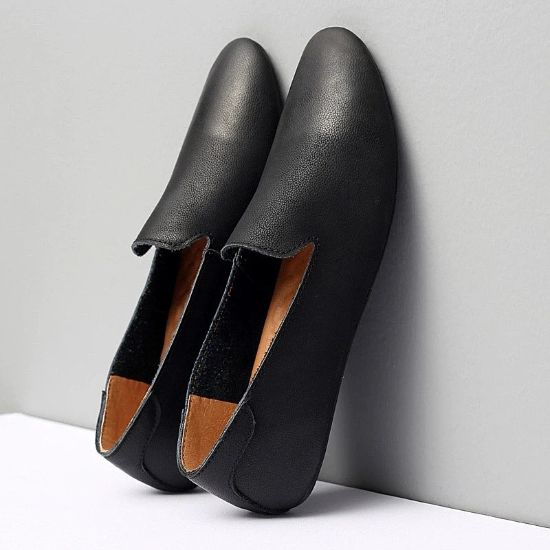 Men's Genuine Leather Casual Loafers Driving Shoes