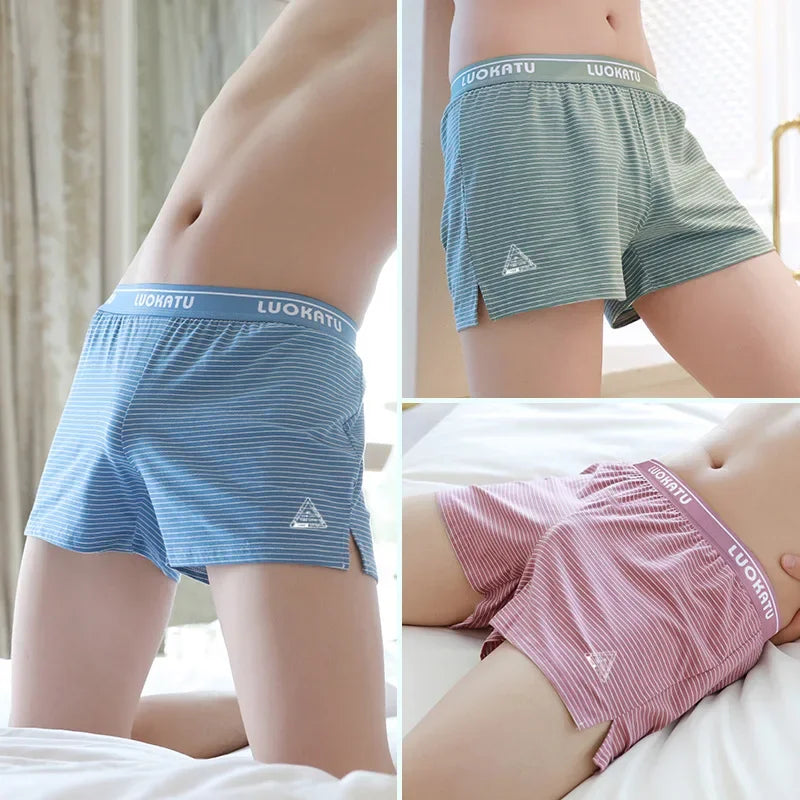 Men's Cotton Boxer Shorts Comfortable Summer Wear