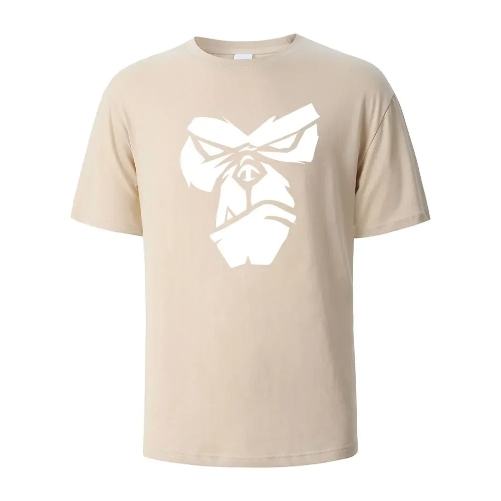 Summer Tops for Men and Women, Pure Cotton Round-neck Loose Casual Short-sleeved Shirts, Basic Street Style Clothing
