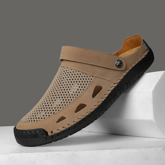 Men's Breathable Air Mesh Slip-On Sandals