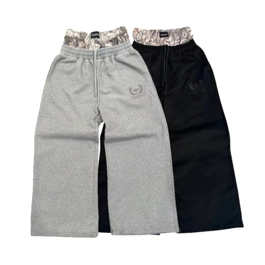 Embroidered Camouflage Sweatpants for Men