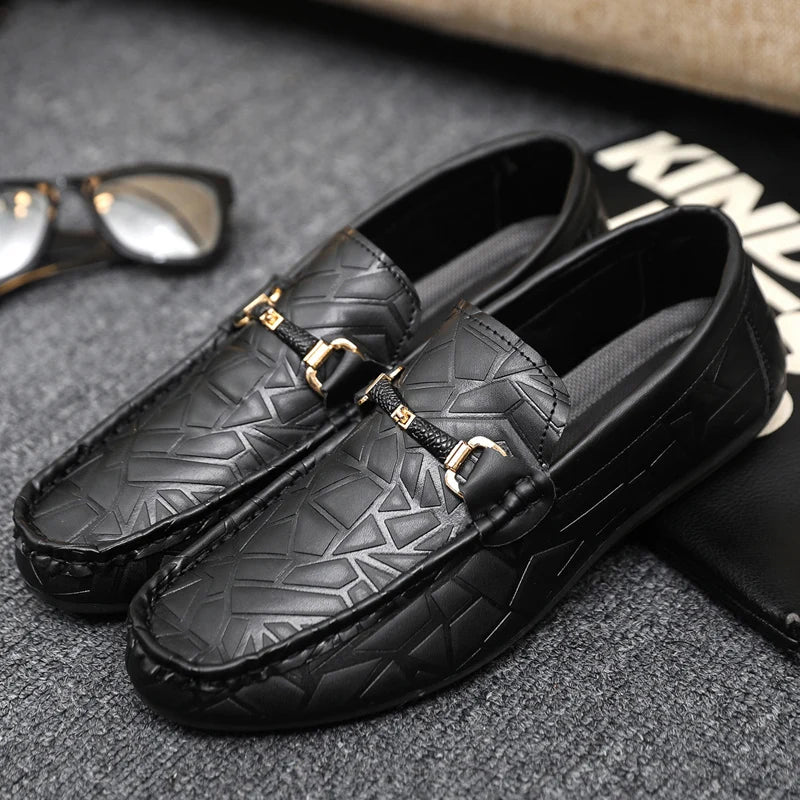 Men's Casual Leather Loafers for Sports and Climbing