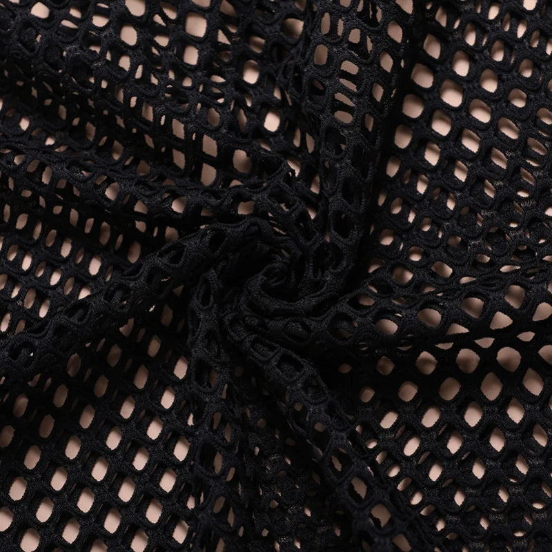 Mens Transparent Sexy Mesh T Shirt  New See Through  Fishnet Long Sleeve Muscle Undershirts Nightclub Party Perform Top Tees