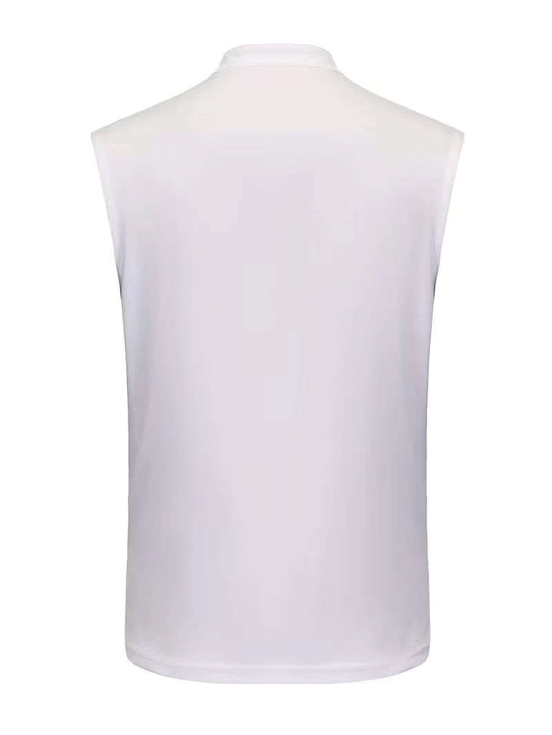 Men's Casual Summer Tank Top with Milano Embroidery