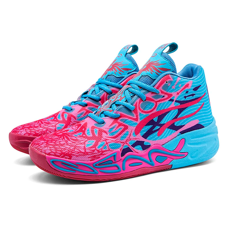 Men's Breathable Mesh Basketball Sneakers for Sports