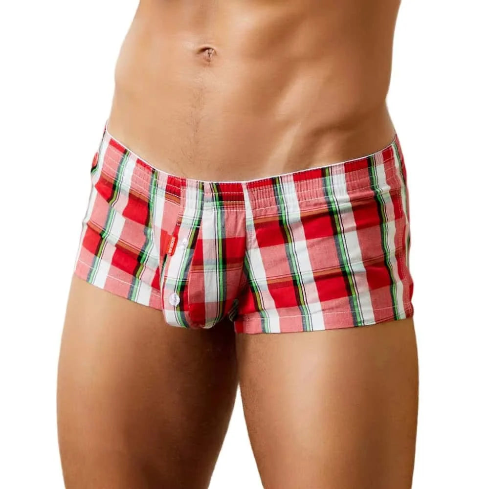 Cotton Boxer Shorts for Men by SEOBEAN