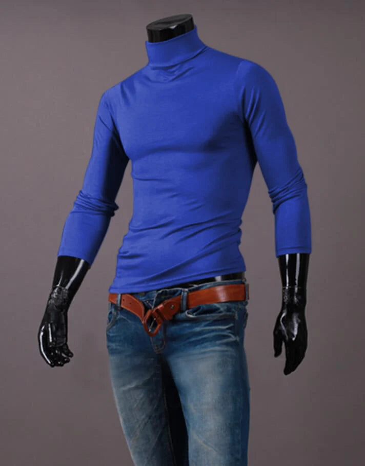 Men's Winter Thermal Shirt High Neck Slim Fit