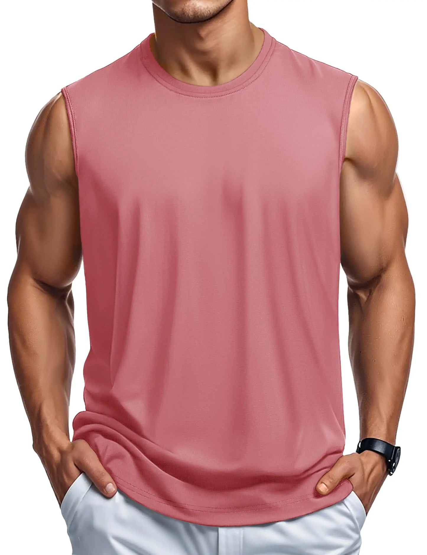 MAGCOMSEN Men's Cotton Sports Tank Top for Summer