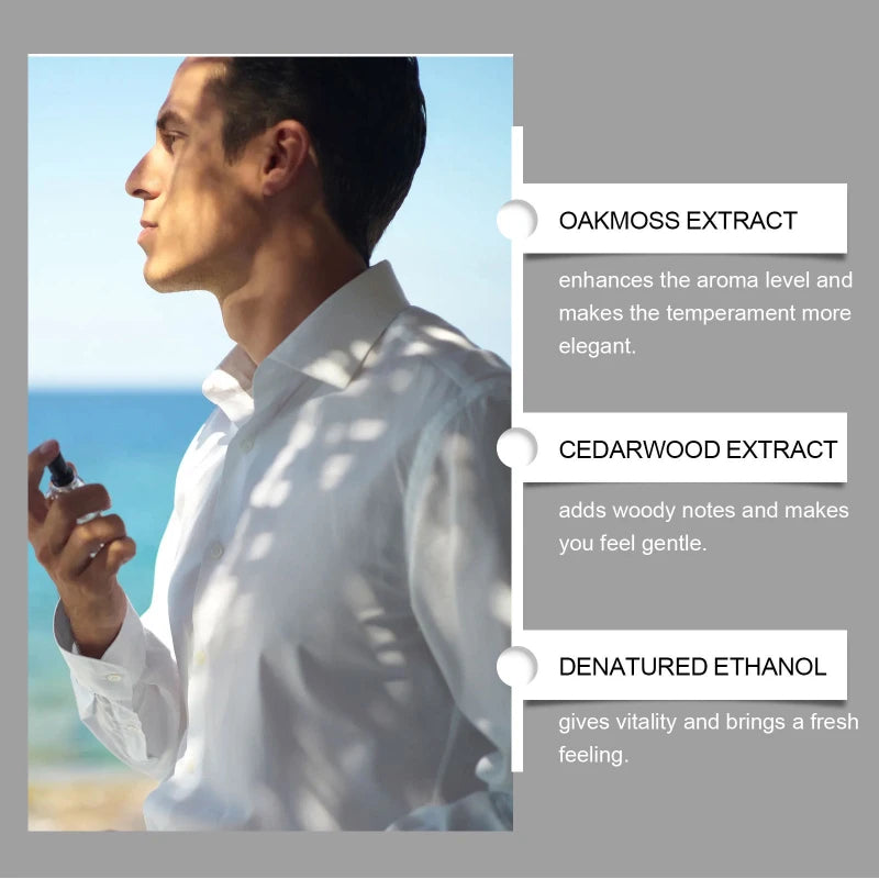Charismatic Men's Eau De Cologne with Whiskey Fragrance 50ml