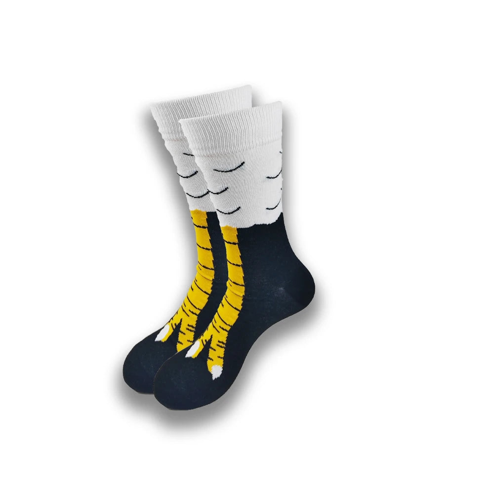 Fashion Cartoon Men's Socks for Spring and Autumn