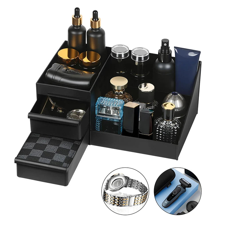 Cologne Organizer Bathroom Countertop With Drawers