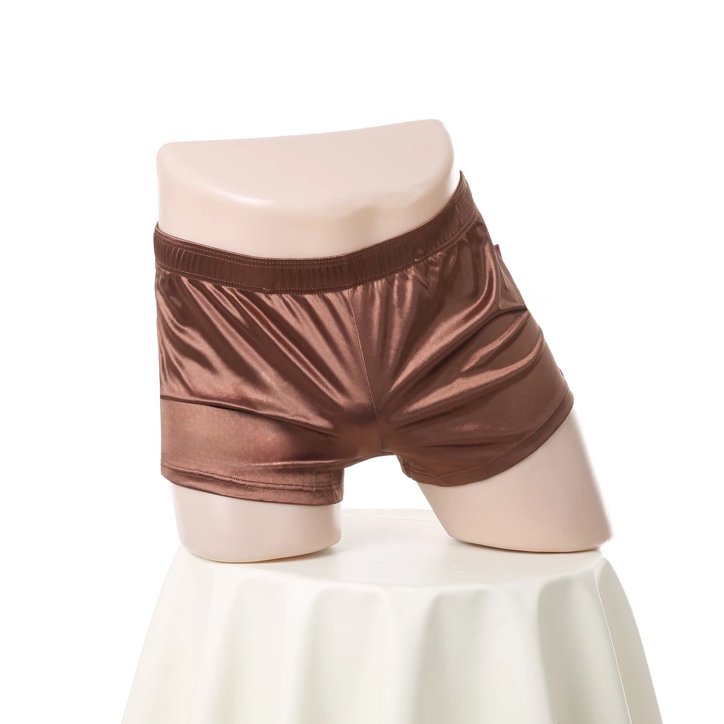 Sexy Sleepwear Nightwear Satin Short Pants Men Underwear Lounge Pajamas Homewear Sleep Bottoms Boxershorts