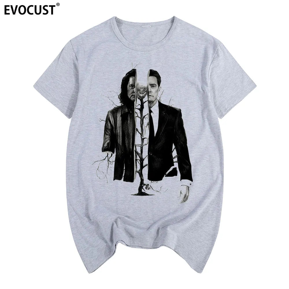 twin peaks 2019 men tops fashion Clothes T shirt Slim Fit Casual women tees funny tshirt