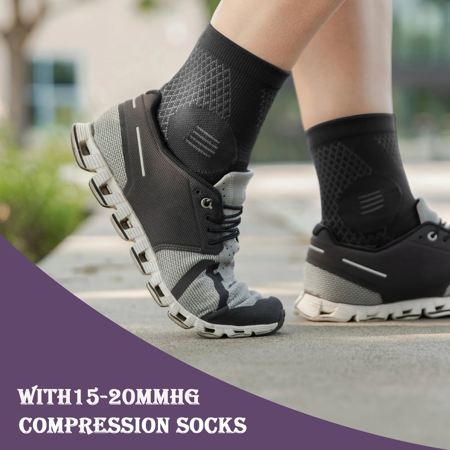 Ankle Compression Socks with Arch and Ankle Support