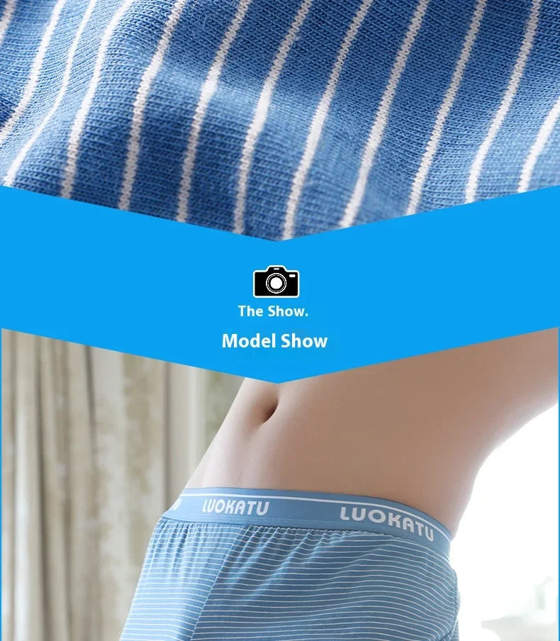 Men's Cotton Boxer Shorts Comfortable Summer Wear