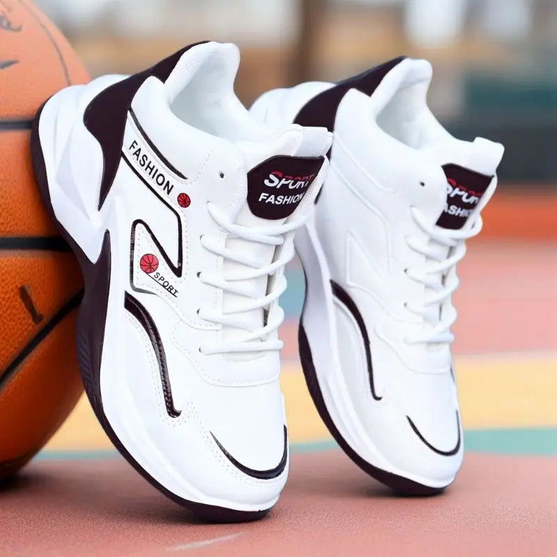 Men's High-Top Basketball Sneakers Breathable Sport Shoes