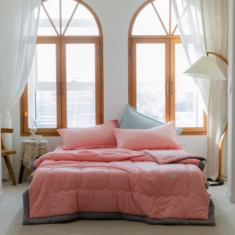 Lightweight Solid Color Summer Quilt in Polyester