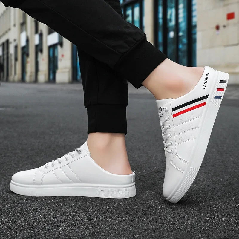 Summer Men Casual Shoes Comfortable Half Slippers Fashion Flat Sneakers
