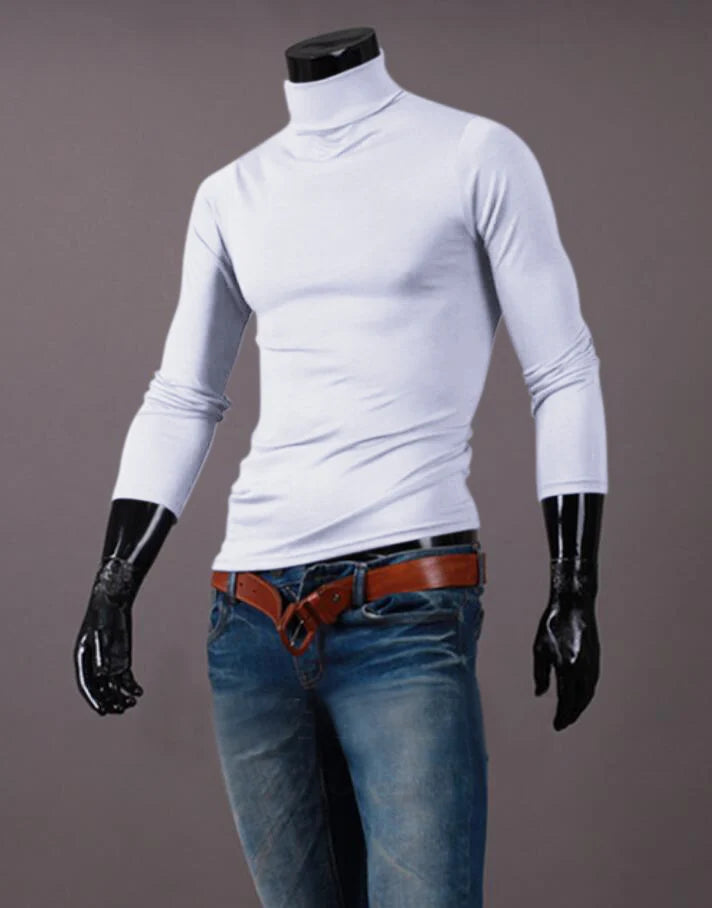 Men's Winter Thermal Shirt High Neck Slim Fit