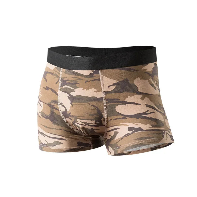 Camouflage Cotton Boxers by MOONBIFFY for Men