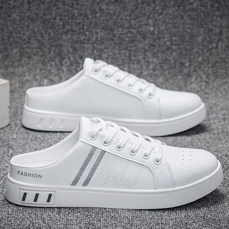 Summer Men Casual Shoes Comfortable Half Slippers Fashion Flat Sneakers