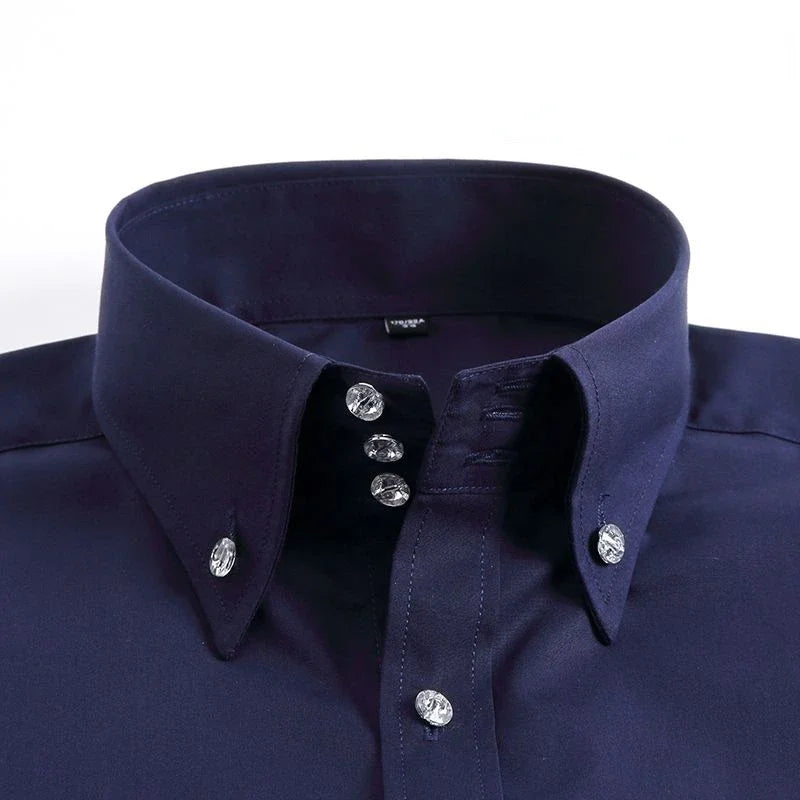 Men's Slim Fit Non-Iron Dress Shirt in White