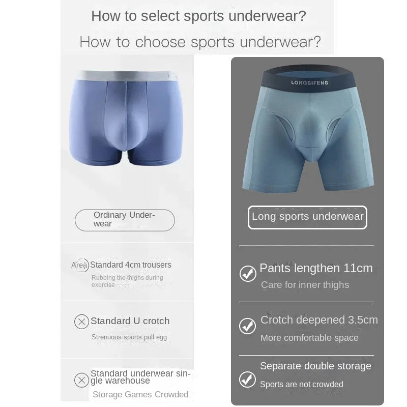 Men's Cotton Boxer Shorts with U Pouch Design