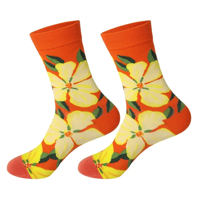 Funny Socks for Men Women Couple Fun Cozy Crazy Novelty Fashion Breathable Printed Graffit Cotton Boot Socks