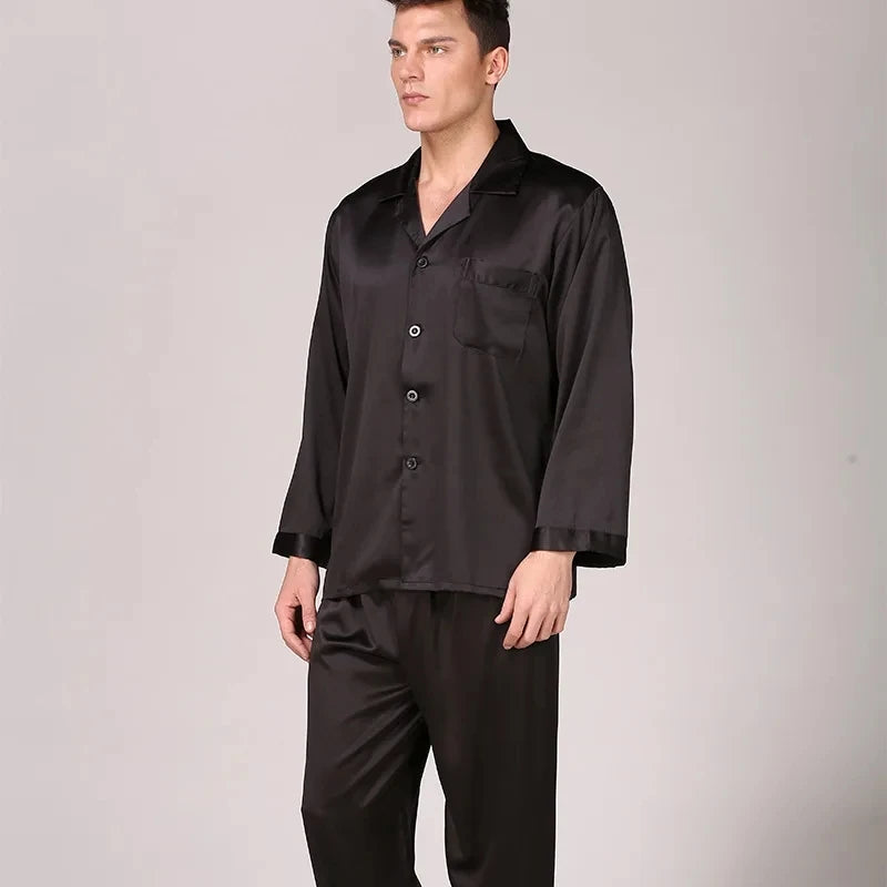 Thin Ice Silk Pajamas for Men
