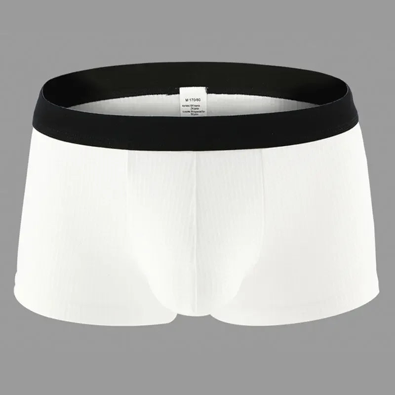 Men's Cotton Boxer Shorts with U-Type Convex Design