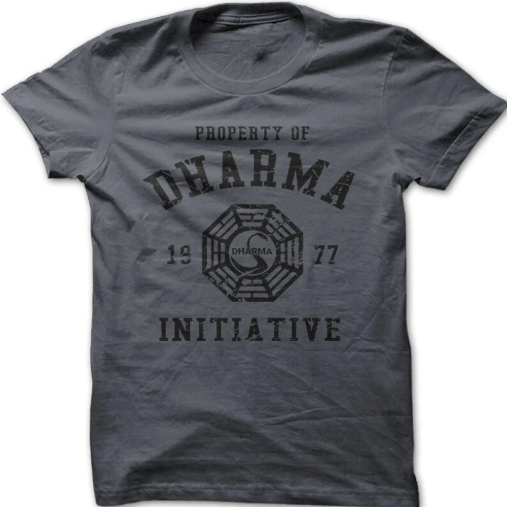 LOST Dharma Initiative 1977 Printed Cotton T-shirt
