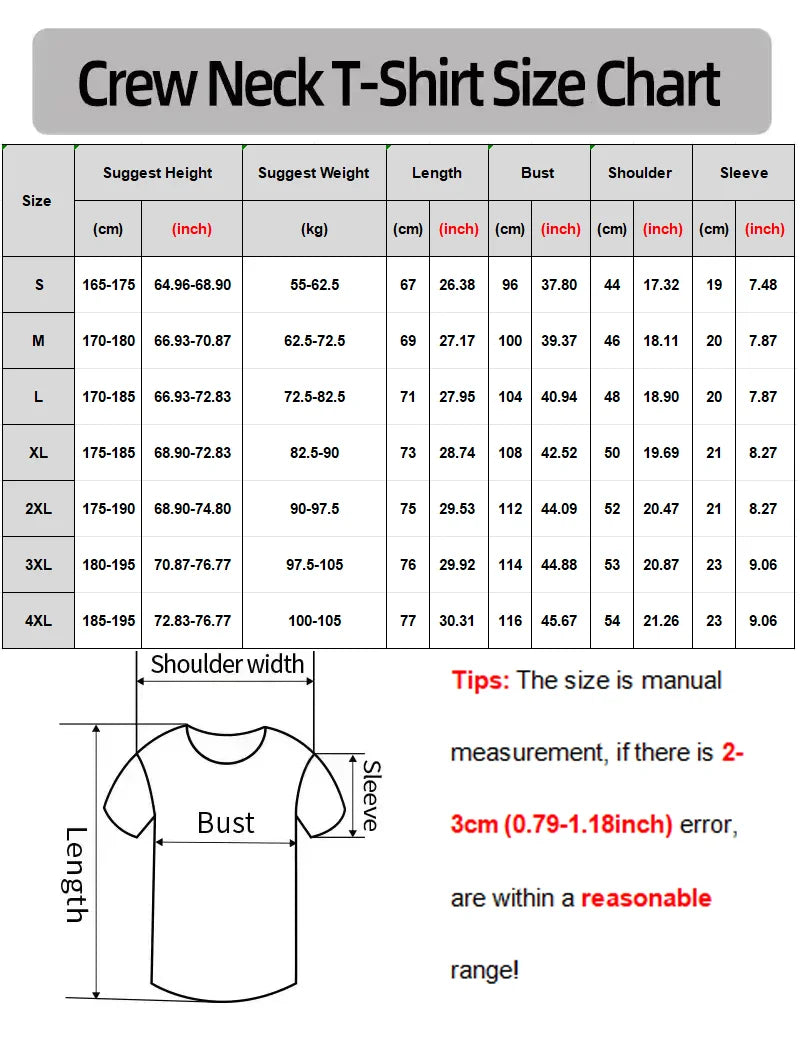 Men's Women Novelty Gym NO PAIN NO GAIN T Shirt Cotton Tee Streetwear Oversized Summer Loose Top Mens T Shirts